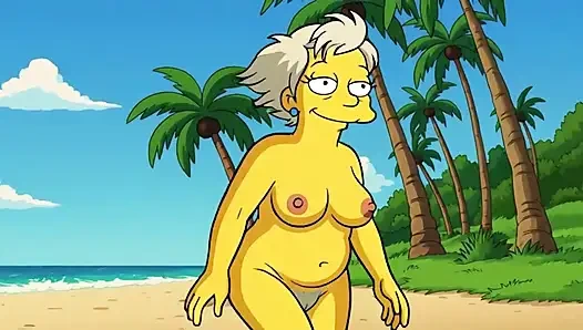 Ai klasik çıplak plaj animasyonları