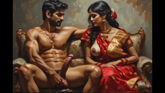 Desi aunty with her husband, hot aunty sucking dick and taking dick from behind hd video