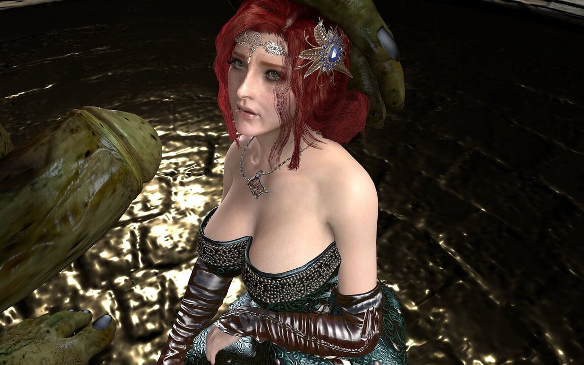 Triss merigold dev yeşil ork tarafından sikiliyor ve yetiştiriliyor