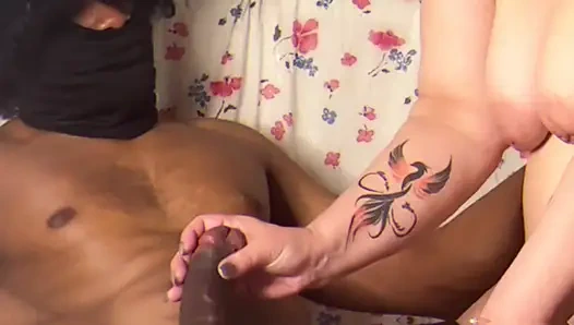 Married Wife massage her Sister boyfriend BBC In her Apartment in London.