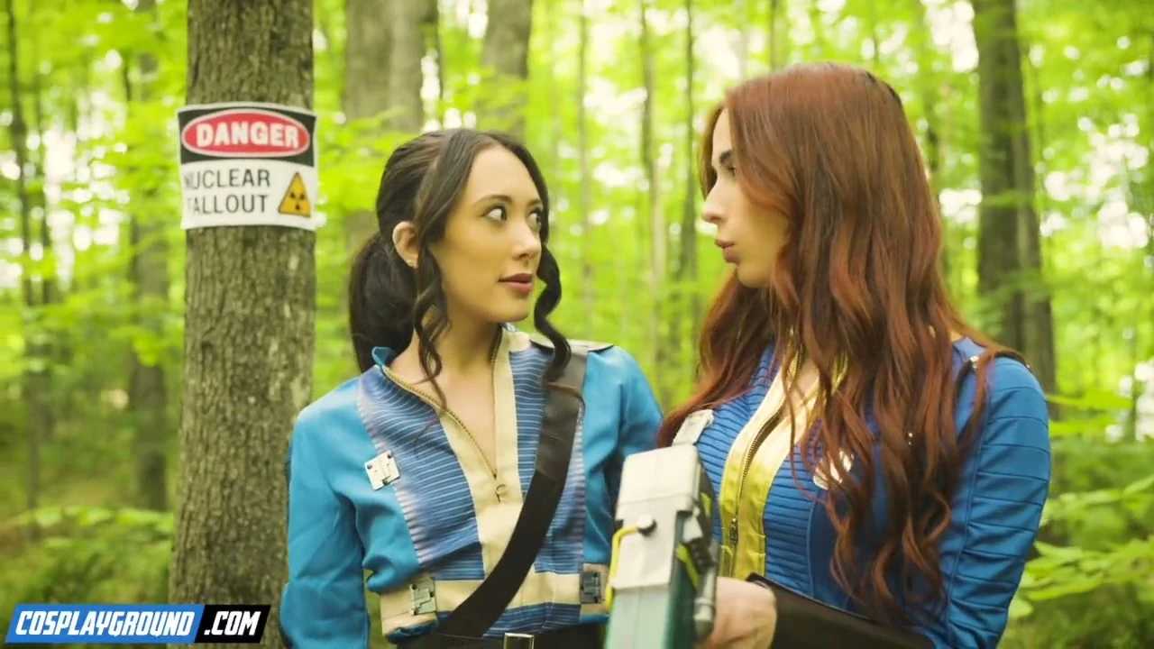 Sage Hunter Fingers Audrey Reid Then Sucks The Ghoul’s Long Cock – Fallout Porn Cosplay Parody