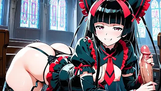 Rory Mercury, Gate'in yapay zeka uyarlamasında Yohji Itami'yi tapınakta baştan çıkardı