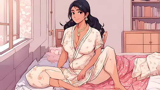 Azgın üvey anne - Hintçe erotik sesli seks hikayesi