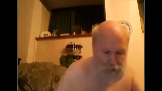 Dede kamerada boşalıyor