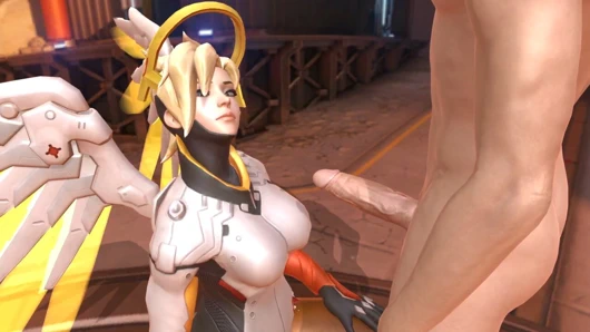 Mercy oral seks: overwatch parodi