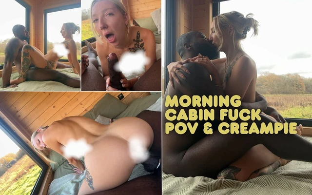 Sabah kabini sarışını ve büyük zenci yarağı bakış açısıyla sakso çekiyor ve dölleniyor - gigi bliss x axel reigns