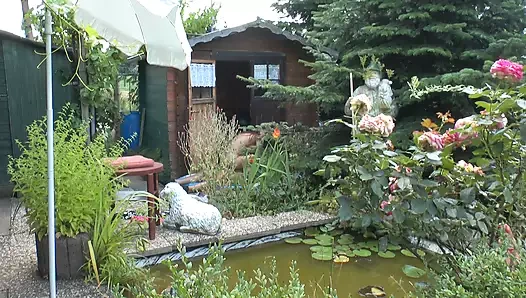 alman olgun açık havada alarak seviyor #1