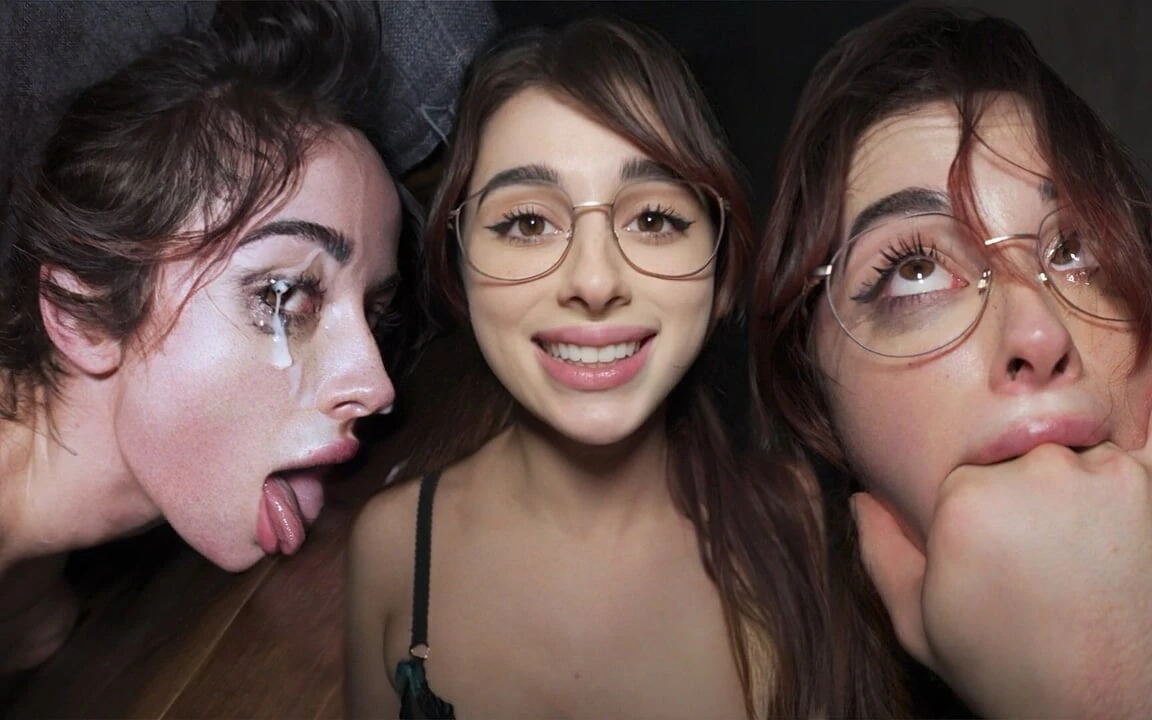 La puta que lame el piso de papi - lo hizo acabar en sus ojos
