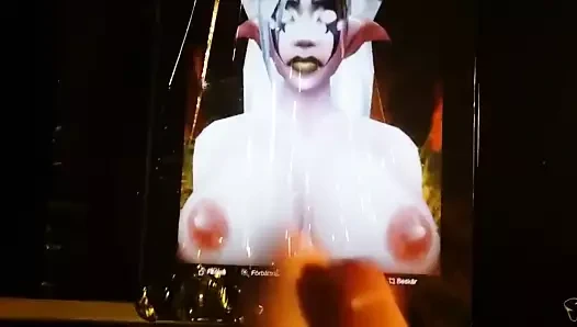 Nightl elf sürtük syreilyia için bazı boşalmak haraç gets