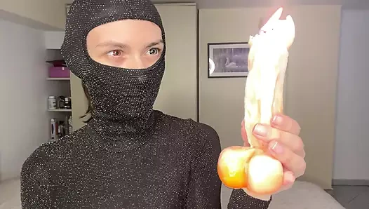 Masked Candle Tease, Soft Femdom & Erotic Play with Toy Flame, Daniella's OF Preview