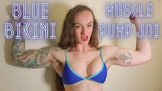 Mavi bikini kas pompası ve 31 talimatı - ClaudiaKink Manyvids'te tam video!