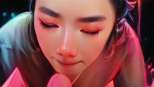 Gerçek hayattaki anime kız arkadaş büyük zenci yarağını emiyor - bakış açısı oral dölleme ile sakso