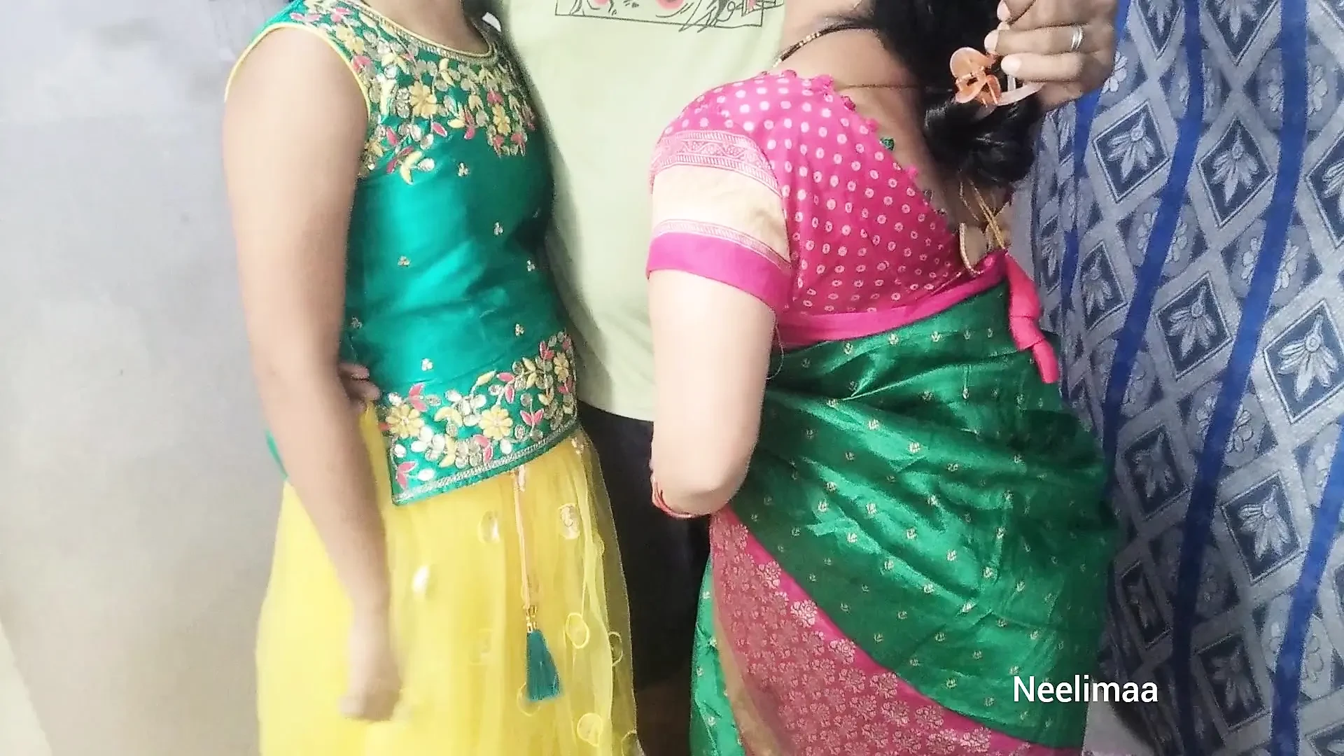 Indian Desi Threesome Video.