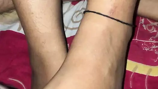 Sonunda karım turuncu nailpaint footjob