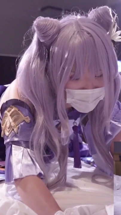 Japon hentai cosplay ladyboy Otaku Festivali'nden sonra sikiliyor, Genshin Impact Keqing 6 | Klip 1