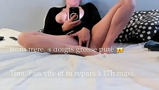 Kayınbiraderim beni sikti, prezervativi çıkardım ki orospu vajinama sıksın.