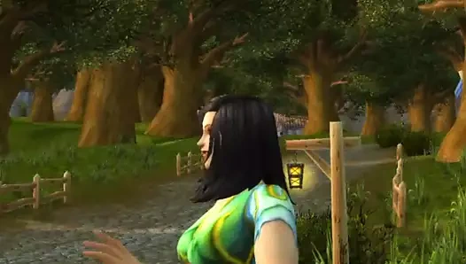 İnsan kadın seksi dans (world of warcraft)
