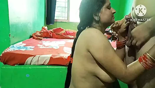 Büyük memeli, büyük götlü ve büyük amcıklı Hintli üvey anne