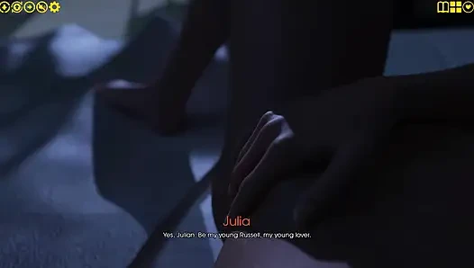 Zevkim 10: Julian Julia'nın amını parmaklarken adını mutfak göğüslerini inletirken izliyor