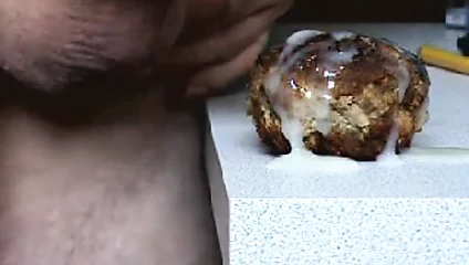 Wichsen auf Frikadelle