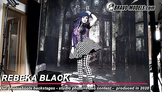 386-sahne arkası fotoğraf çekimi Rebeka Black - yetişkin