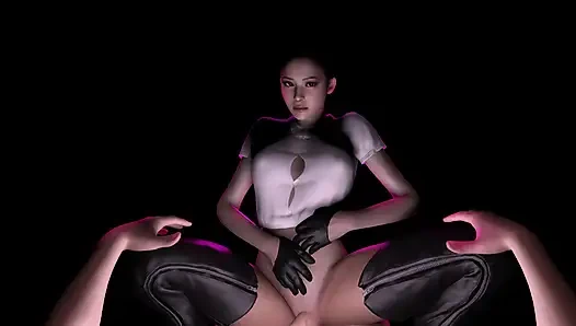 Ada Wong agresif k-pop tarzına biniyor (yerleşik kötü animasyon)