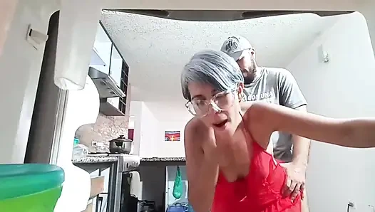 Another day at home with you, that delicious milk in my throat, I love swallowing it.