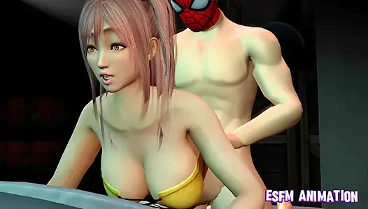 A masked stepfather is having sex with his stepdaughter.