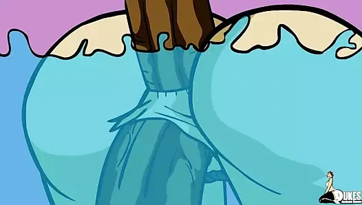 Sıkı milf kedi sınırlarına kadar gerilir ve bir pençe komşusu ile tekrar bir araya gelir