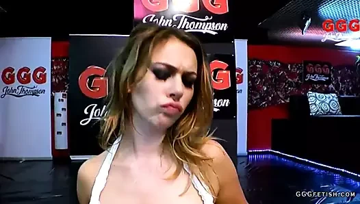 Gangbang anal and dp banging on russian redhead