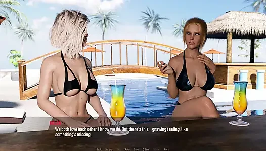 Paylaşılan arzular: seksi ateşli kadınlar plajda üstsüz - bölüm 2