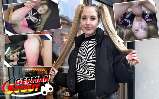 Alman izci - at kuyruklu genç Crystal White için büyük yaraklı anal seks oyuncu seçmeleri