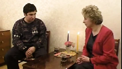 Rus büyükanne ve oğlan..yapımı....biraz