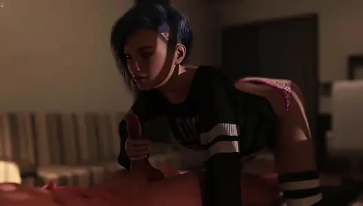 18 Plus Petite Stepsister Giving Me Handjob On My Bed