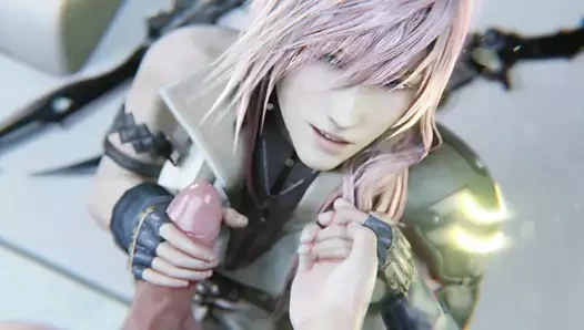 Işık bir handjob ve yüz bakımı ile döner