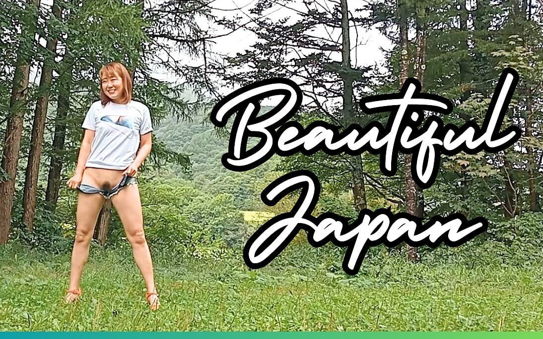 Güzel Japonya açık havada çekim