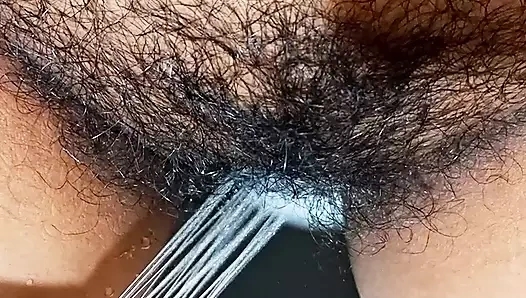 Lonely Maid Pussy Fingered by House owner in Bathroom while bathing without dress