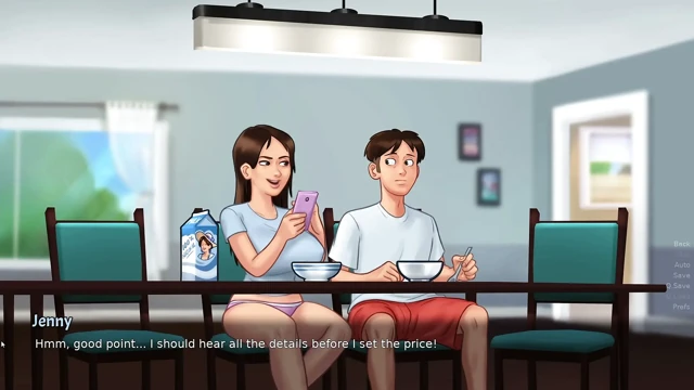 Üvey Kız Kardeşime Büyük Göğüslerine Dokunması İçin Para Verdim - Summertime Saga