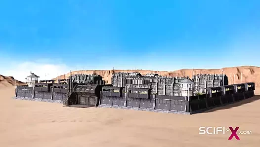 Beni sert sik. Laboratuvarda bilim kurgu androidi ile seks