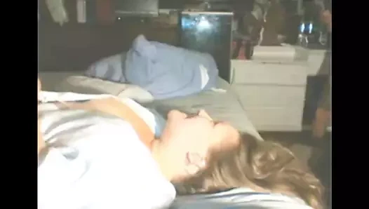 Sarışın hairjob ve saçta boşalmak, saç oyunu, uzun saç, saç