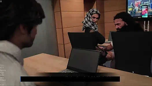 Yasmin ofiste kocasının önünde patronuyla seks yapıyor