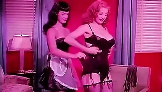 Bettie sayfası ve fırtınalı fırtına (1950'ler vintage)