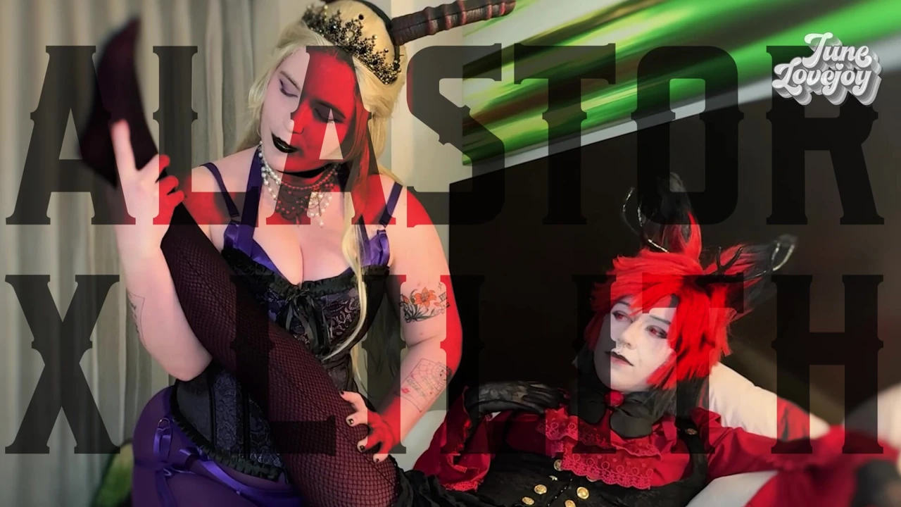 Hazbin Hotel Lilith Morningstar küçük evcil hayvanı Alastor'u teslim olmak için eğitiyor (hayranlarda tam video)