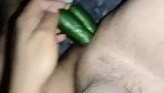 double cucumber in gay asshole