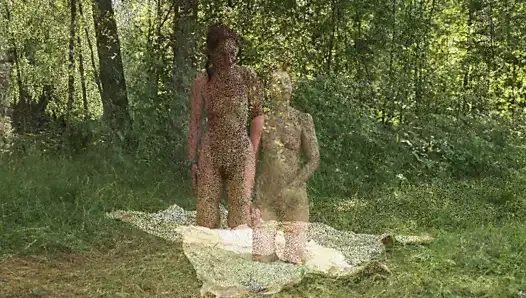 Orman gladeinde çeşitli seks (doğada)