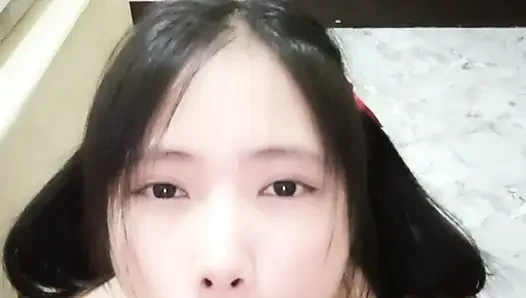 Sevimli üvey kız kardeş bakış açısı gırtlağına kadar yutuyor
