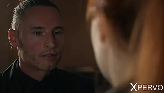 XPERVO itaatkar kızıl saçlı Sofia Rivers efendisine vücudunu kullanmasına izin veriyor