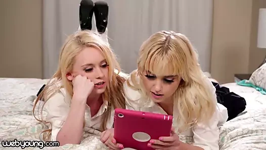 Webyoung meraklı kız öğrenci, deney yapmayı kabul ediyor