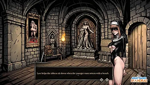 Sexorcism: Lust Confession Gameplay Part 5 - Abbess Roala Boss Fight & Inner Sanctuary Battle