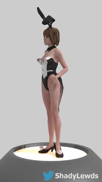 Симпатичная маленькая зайчик вращается